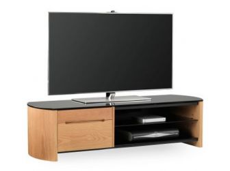 Real Light Oak Wood Veneer TV Cabinet - FW1350CB-LO