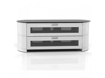 White Curved Tv Cabinet OPA1200-GW