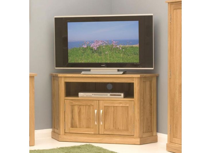 Oak Corner Enclosed Tv Cabinet Cor09c, Enclosed Tv Cabinet